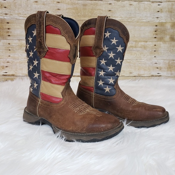 Durango Shoes - Durango Womens Lady Rebel Patriotic Boots Size 6